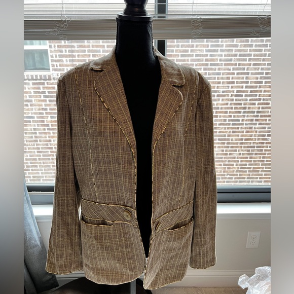 Pant suite brown and green and beige. - Picture 2 of 10